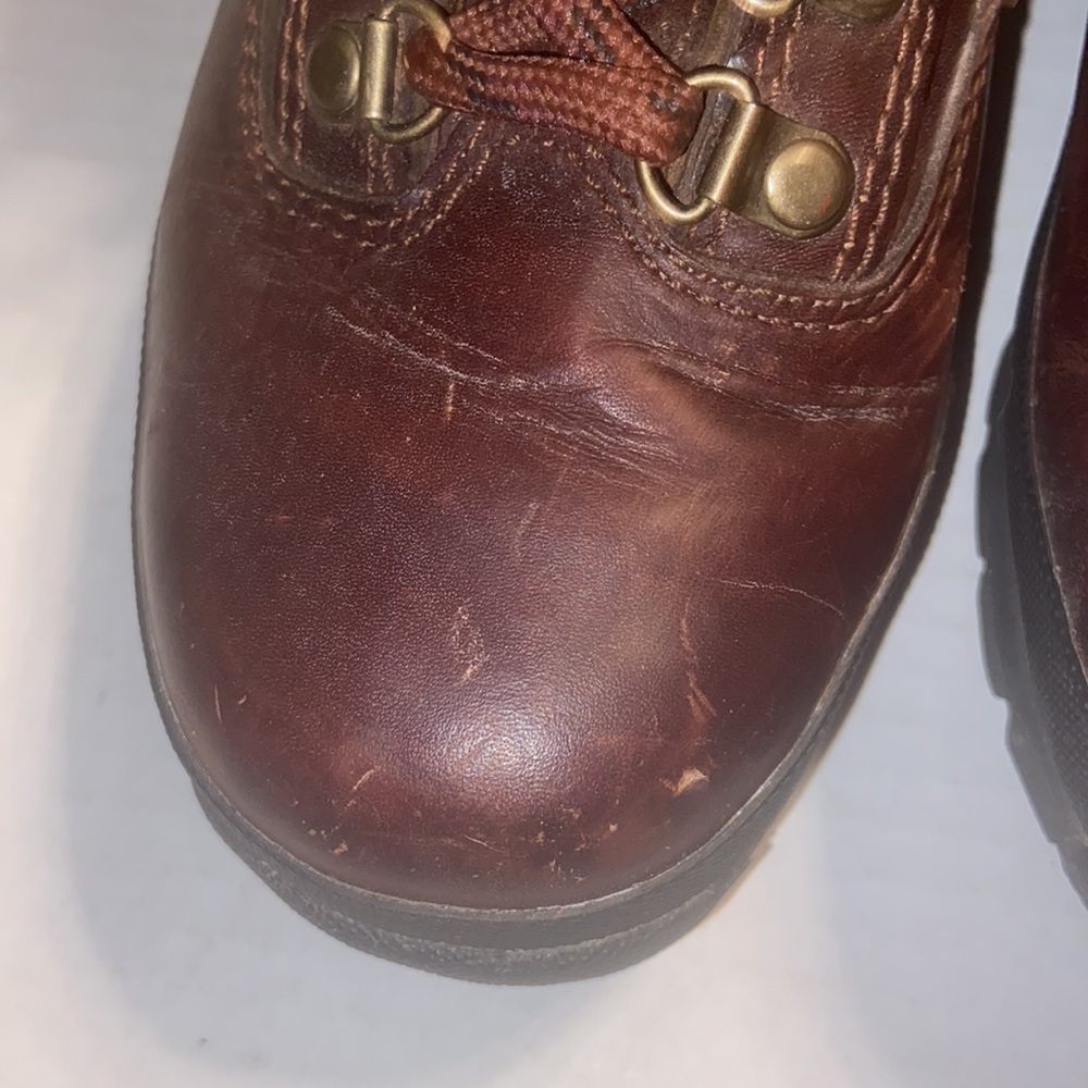 Brown leather Timberland hiking boots 🥾 size 7M - Picture 5 of 12